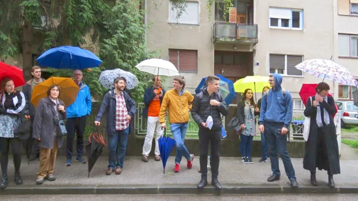 Sudionici JW šetnje “Radnička Trešnjevka” u Kučerinoj ulici [VR 2019.]