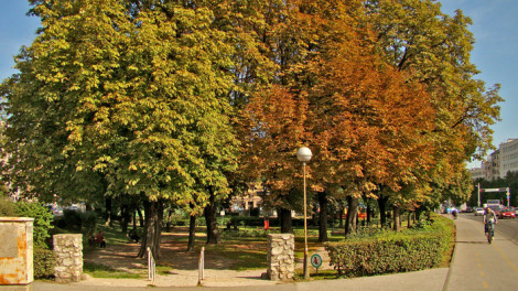 Park na Trešnjevačkom trgu prije nego što je u studenom 2014. preuređen i preimenovan u Park Zvonimira Milčeca [GP 2013.]