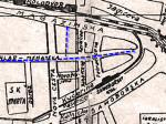 Izvadak iz plana grada iz 1942. godine - Cihlar-Nehajeva ulica i neprikazan sjeverni "odvojak"
