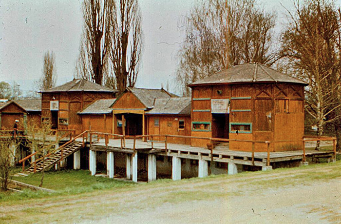 Izgled i stanje centralnog objekta Gradskog kupališta u 80-ima [VT 1987.]