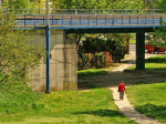 Željeznički nadvožnjak preko Ulice grada Vukovara i zelena površina Andrašecove ulice [GP 2013.]