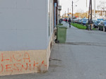 Grafit na početku Ulice (pjesnika) Silvija Strahimira Kranjčevića [VR 2014.]