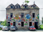 Oslikana ruina na Novoj cesti (srušena tokom 2014.) [SP 2014.]