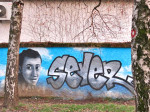 Mural u spomen na Domagoja Severa u školskom dvorištu OŠ Kralja Tomislava (VR 2015.)