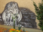Grafit "zavjeta prijateljstva" u dvorištu Osnovne škole Kralja Tomislava [GP 2016.]