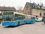 Na autobusnom terminalu Glavni kolodvor, autobus Mercedes O405GN2 gbr504,  nedugo nakon uključenja u promet. Snimljeno 19.11.1996., snimio: Nikola Pavić. Preneseno sa web foruma www.autobusi.org .