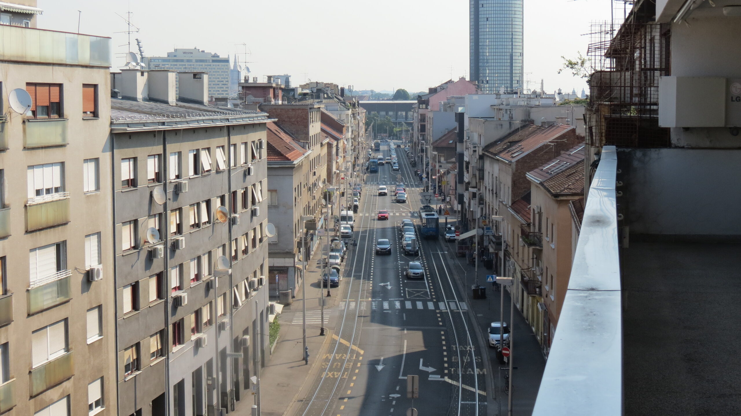 Pogled sa balkona zgrade u Tratinskoj 73 [VR 2020.]