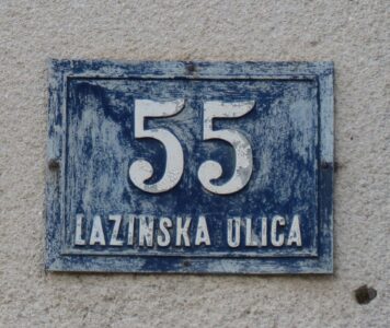 Kućni broj iz predratnog razdoblja sa područja izvan grada Zagreba (Rudeš) [VR 2020.]