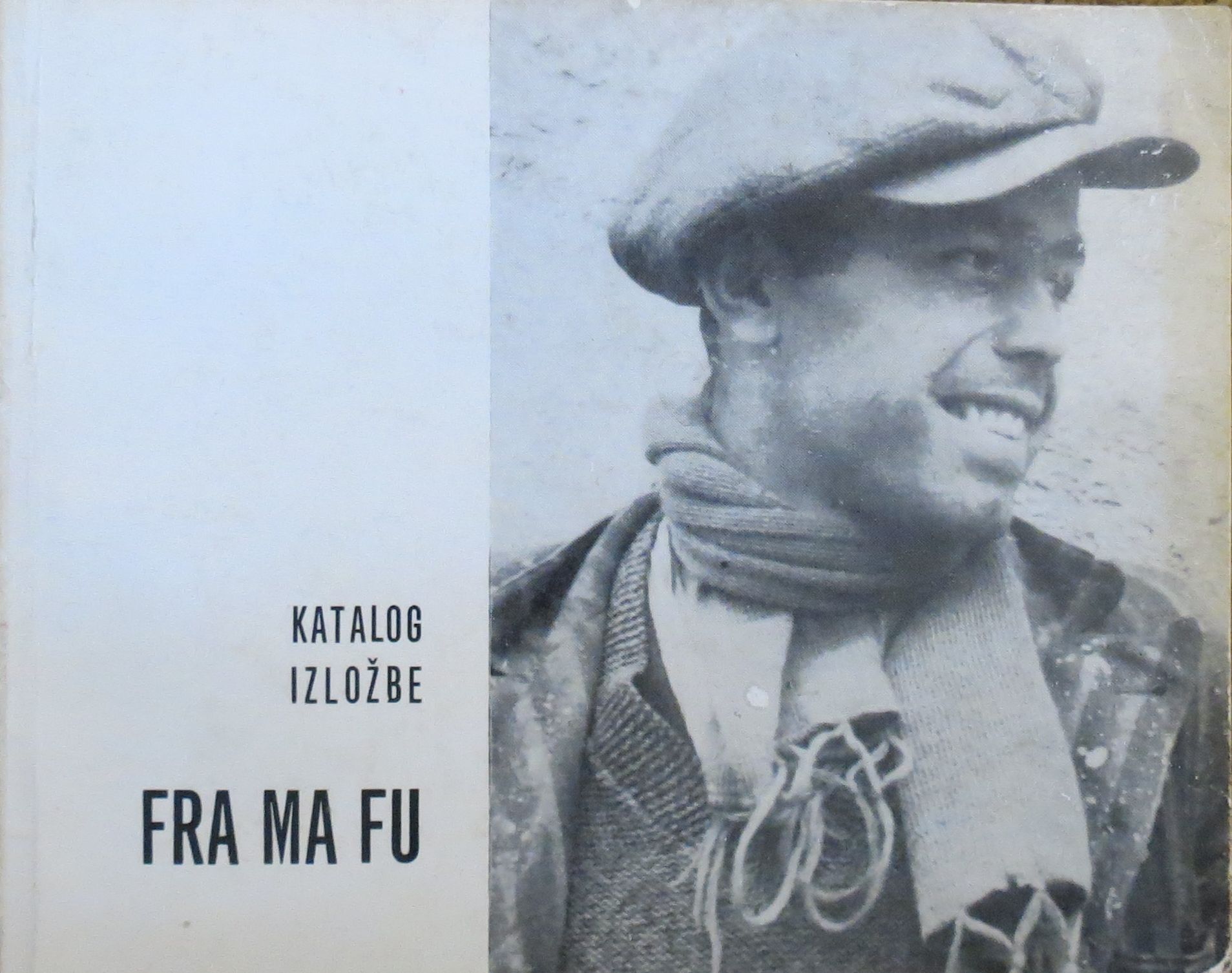 Naslovnica kataloga izložbe o Franji M. Fuisu, autor Mladen Hanzlovsky