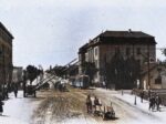 Željeznički prijelaz preko Savske ceste, pogled prema jugu. Snimljeno 1928. [FB-ZG 2022.]