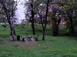 Mali park na privatnom zemljištu uz ulicu Ilirska grana. [SMK 2022.]