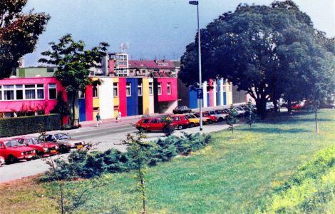 Oslik pročelja zgrade GAP-a u izvedbi Ivana Picelja, 1978. [MP3 2022.]