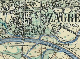 Isječak topografske karte iz 1932, godine [VR 2023]