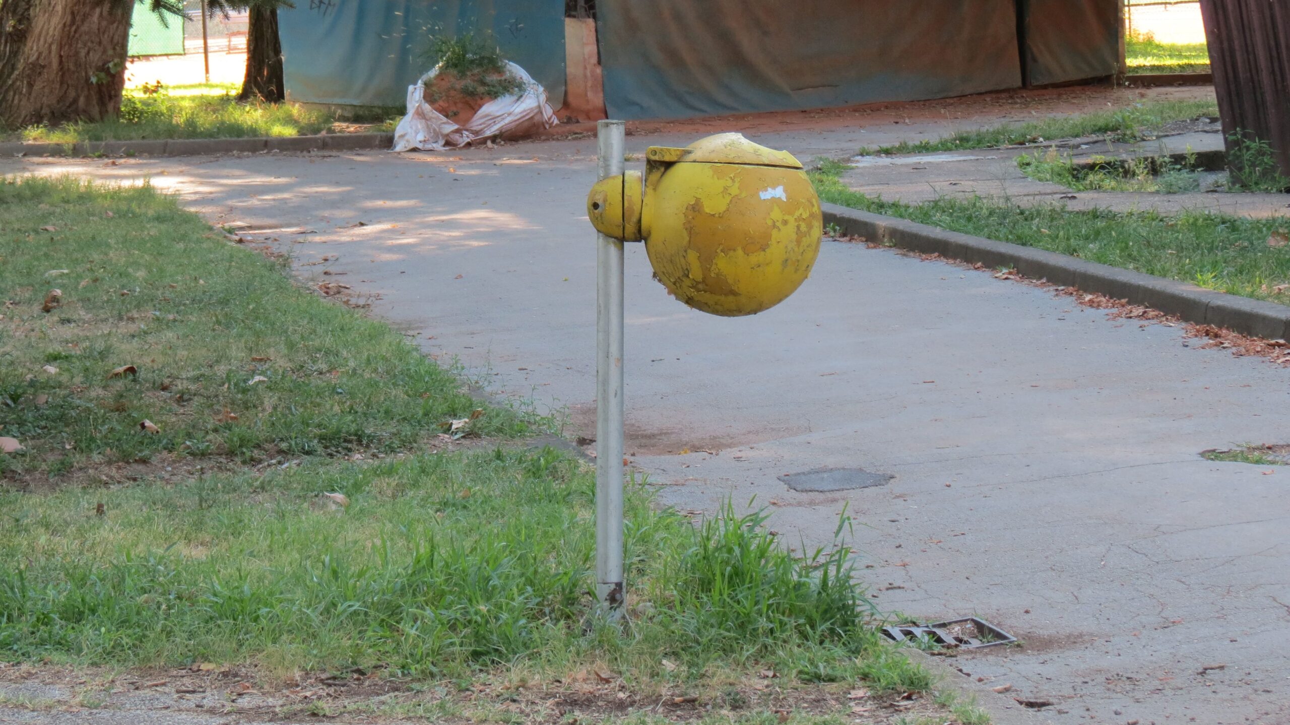 Koš za smeće u Sportskom parku Mladost na Savi. [VR 2022.]
