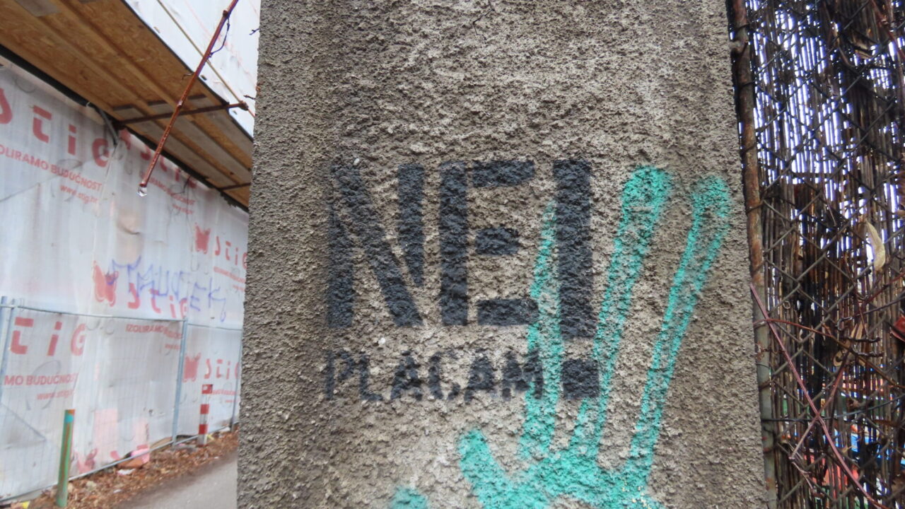 Nezadovoljstvo, ljutnja, bijes na trešnjevačkim zidovima