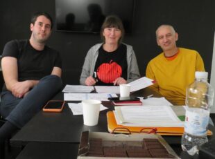Radni sastanak u proljeće 2024. godine, Saša, Vanja i suradnik Dinko Štimac. [VR 2024.]